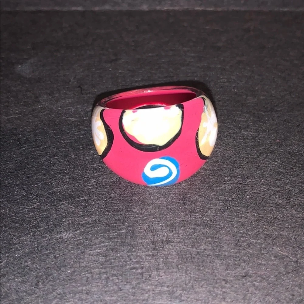 GLASS RINGS — set of 4 - Picture 2 of 5
